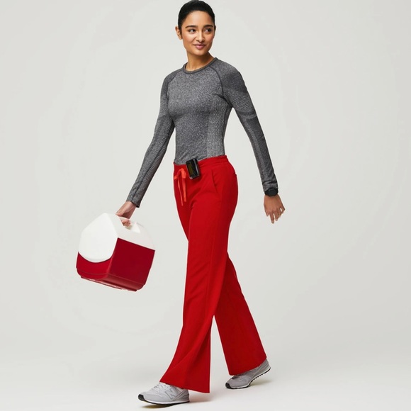 Figs Lemarie, Size XSmall Tall, Winning Red - Picture 3 of 3